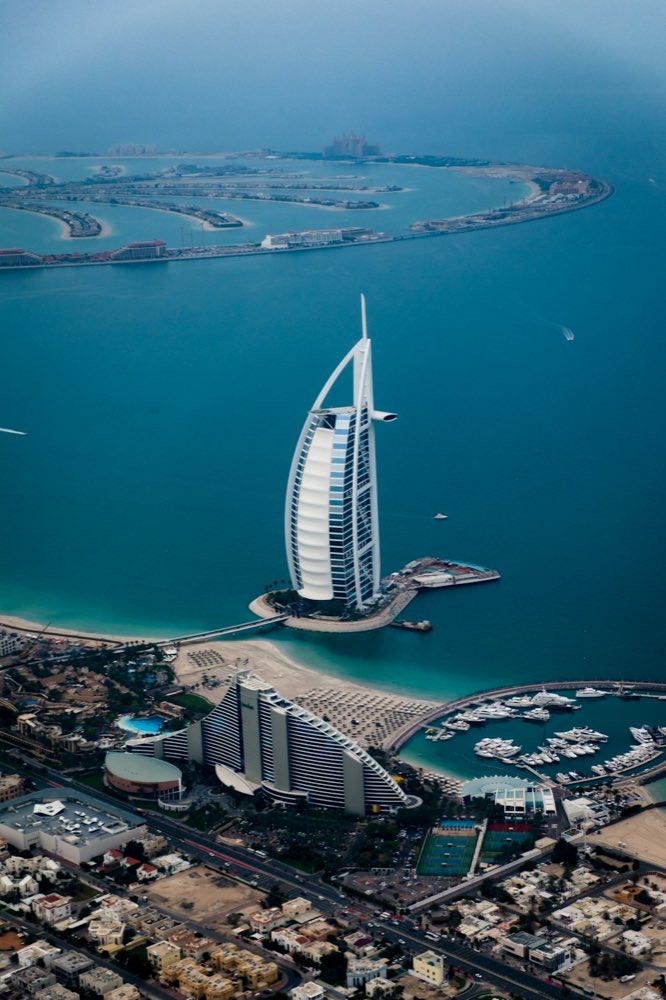Dubai skyline at golden hour symbolising the Golden Visa
